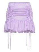 Drawstring Skirt Kort Nederdel Purple Cannari Concept