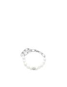 Samie - Bracelet With Pearls Steel Armbånd Smykker White Samie