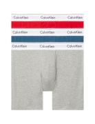 Boxer Brief 3Pk Boxershorts Grey Calvin Klein