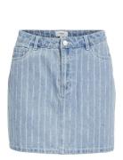 Objsali Hw Denim Mini Skirt 131 Kort Nederdel Blue Object