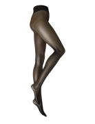 Individual 10 Control Top Tigh Lingerie Pantyhose & Leggings Black Wol...