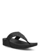 Lulu Glitter Toe-Thongs Flade Sandaler Black FitFlop