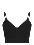 Bra Seamless Rib Top Lingerie Bras & Tops Soft Bras Tank Top Bras Blac...