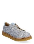 Shoes - Flat - With Lace Snøresko Flade Silver ANGULUS