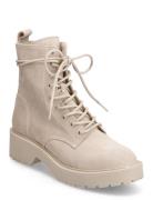 Tornado Shoes Boots Ankle Boots Laced Boots Beige Steve Madden