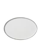 Fad Oval 'Esrum' L Home Tableware Plates Dinner Plates Cream Broste Co...