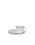 Kop M/Underkop 'Salt' S Home Tableware Cups & Mugs Espresso Cups White...