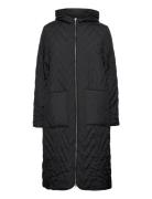 Slfnora Quilted Coat Quiltet Jakke Black Selected Femme