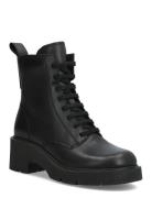 Milah Shoes Boots Ankle Boots Laced Boots Black Camper