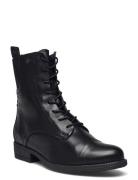 Elm Shoes Boots Ankle Boots Laced Boots Black Dasia