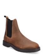 Slhtim Suede Chelsea Boot Støvlet Chelsea Boot Brown Selected Homme