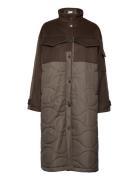 Valerigz Oz Coat Quiltet Jakke Khaki Green Gestuz