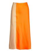 Yaskalina Hw Midi Skirt S. - Ca Knælang Nederdel Orange YAS