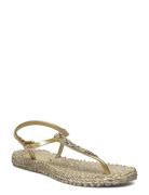 Flip Flops With Rhinst S Flade Sandaler Gold Ilse Jacobsen