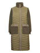 Slfpolly Coat W Quiltet Jakke Green Selected Femme