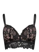 Shiloh Non Wired Low D Lingerie Bras & Tops Push Up Bras Black Hunkemö...