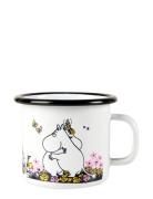 Moomin Enamel Mug 25Cl Hug Home Tableware Cups & Mugs Coffee Cups Whit...