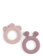 Teether 2-Pack Deer Friends Powder Toys Baby Toys Teething Toys Pink D...