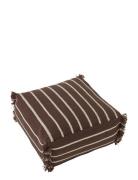 Lina Recycled Pouf Home Textiles Seat Pads Brown OYOY Living Design