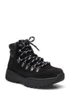Iris Track Suede Shoes Boots Ankle Boots Laced Boots Black WODEN