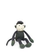 Monkey Simon, Blue/ Green Toys Soft Toys Stuffed Animals Multi/pattern...