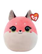 Ty Roxie - Pink Fox Squish 35Cm Toys Soft Toys Stuffed Animals Pink TY