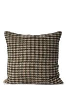 Cushion Cover Metallic Check Beige Home Textiles Cushions & Blankets C...