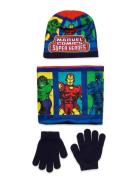 Set 3 Pcs Bonnet+Collar+Gloves Accessories Winter Accessory Set Multi/...