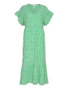 Objazana S/S Long Dress 126 Knælang Kjole Green Object