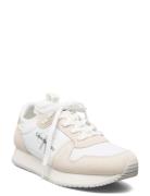 Runner Sock Laceup Ny-Lth W Low-top Sneakers White Calvin Klein