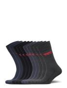 Levis Regular Cut Batwing Logo 9P Underwear Socks Regular Socks Grey L...