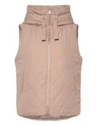 Iktraiw Hood Waistcoat Vests Padded Vests Beige InWear