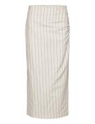Spigato Skirt Lang Nederdel White Second Female