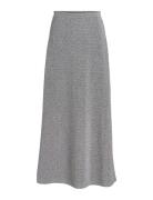 Vimynte Modesty Hw Long Skirt/Ka Lang Nederdel Grey Vila