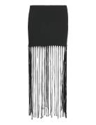 Light Jersey Maxi Skirt Lang Nederdel Black ROTATE Birger Christensen