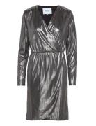 Amirina Midi Dress Knælang Kjole Silver Minus