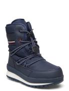 T3B6-33165-1485800- Vinterstøvler Med Snøre Blue Tommy Hilfiger