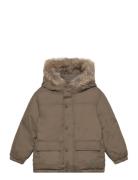 Faux Fur Hood Quilted Coat Outerwear Jackets & Coats Quilted Jackets K...