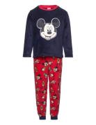 Pyjalong  Pyjamassæt Red Mickey Mouse