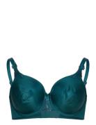 Hedona Covering Molded Bra Lingerie Bras & Tops Full Cup Bras Green CH...