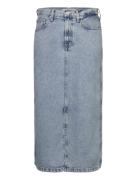 Claire Hr Midi Skirt Dg4014 Knælang Nederdel Blue Tommy Jeans