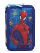Spiderman, Filled Double Pencil Case Accessories Bags Pencil Cases Blu...