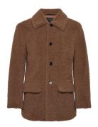 Albian Coat Uldfrakke Frakke Brown AllSaints