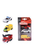 Majorette Danish Emergency Vehicles, 3 Pieces Set Toys Toy Cars & Vehi...