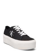 Flatform+ Cupsole Low Txt Low-top Sneakers Black Calvin Klein