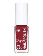 Minilack Oxygen Färg A742 Neglelak Makeup Red Depend Cosmetic