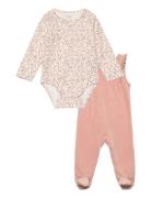 Set W. Body & Velour Romper Sets Sets With Body Pink Fixoni