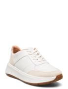 F-Mode Leather/Suede Flatform Sneakers Low-top Sneakers White FitFlop