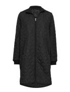 Padded Quilt Coat Quiltet Jakke Black Ilse Jacobsen