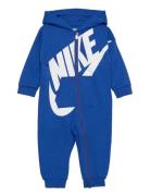 Nike "All Day Play" Hooded Coverall Langærmet Body Blue Nike